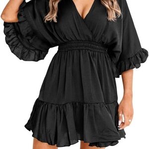 V Neck Casual Dress